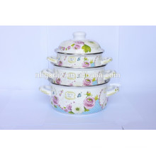 vegetable steamer enamel strait pot set with FDA LFGB approved